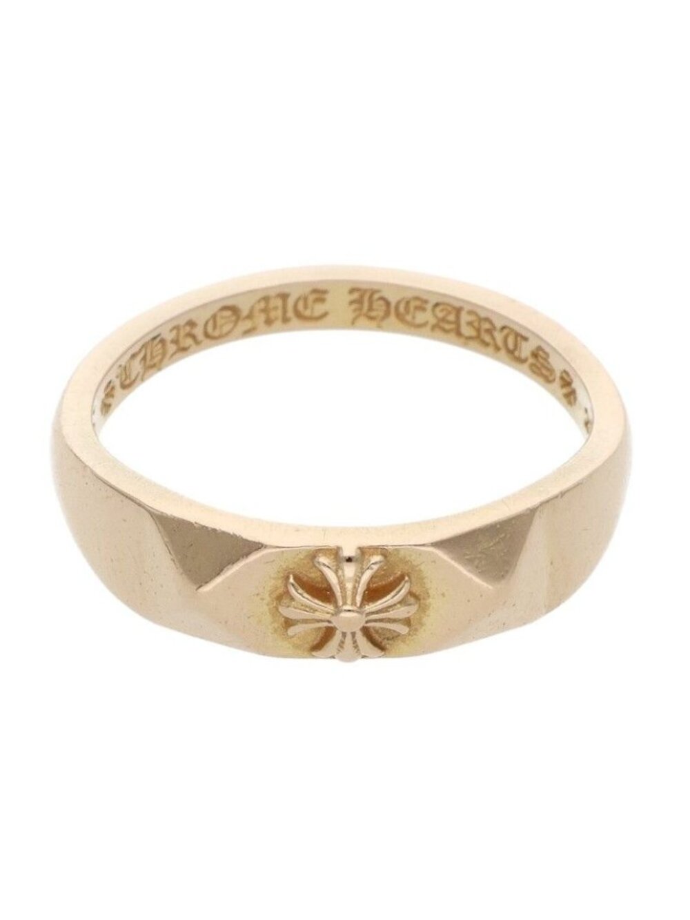 Chrome Hearts 22k Bubblgm Pyramid Pls Bubblegum Plus Gold Ring